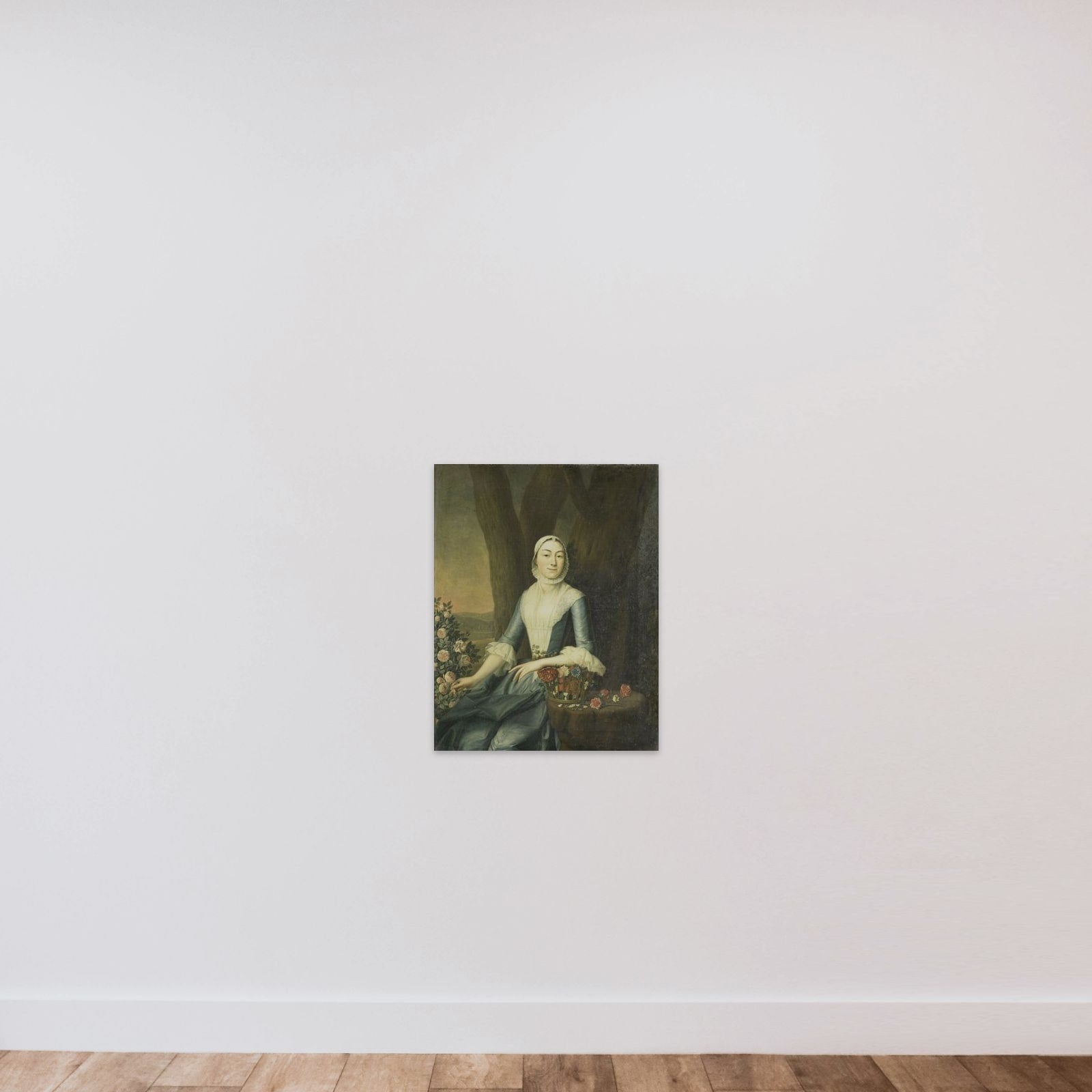 Portrait of Magdalena van Citters, Wife of Adriaen Isaac Hurgronje unframed — shown to scale