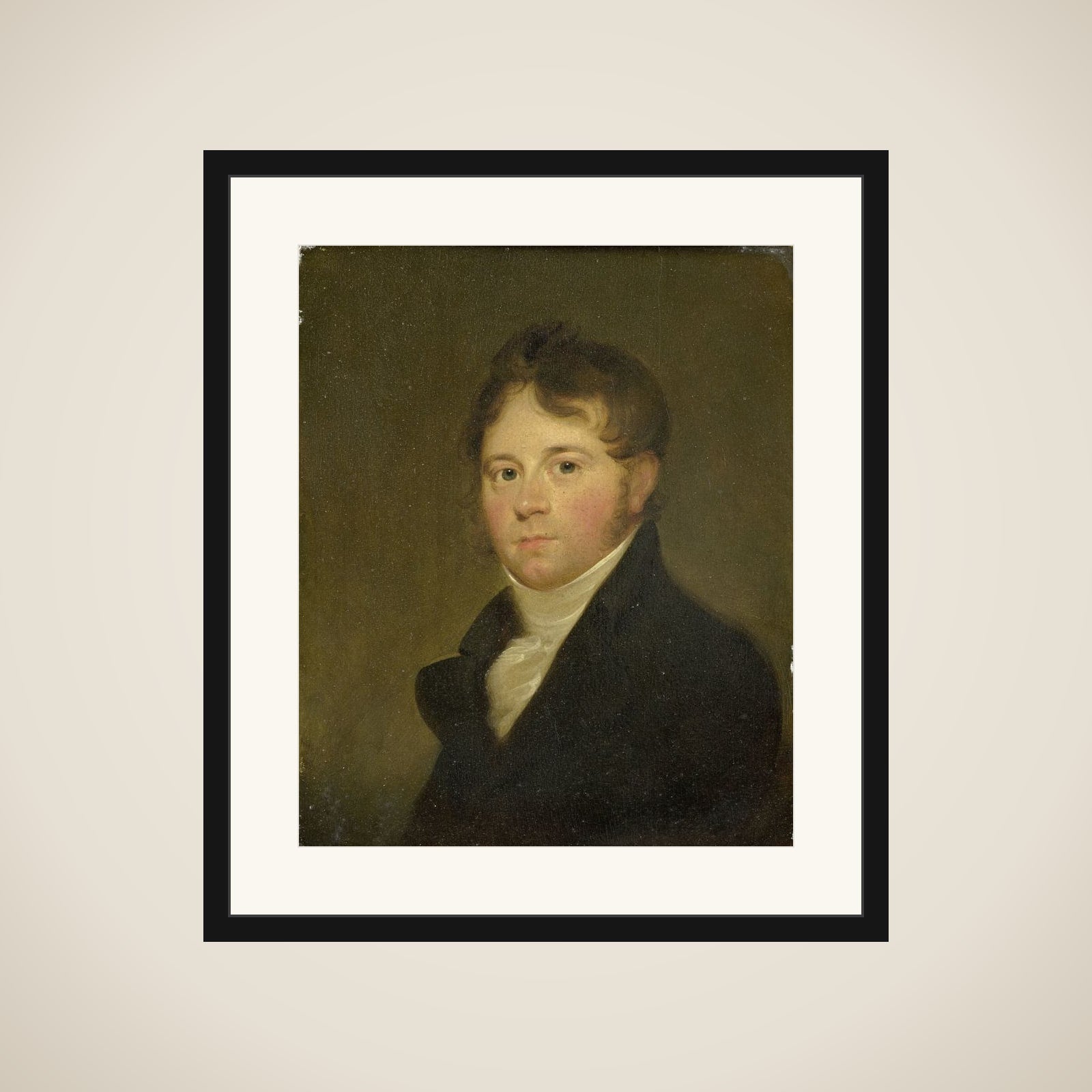 Portrait of Laurens de Witte van Citters (1781-1862). Father of Jonkheer J. de Witte van Citters, testator of a series of Family portraits to the Museum framed