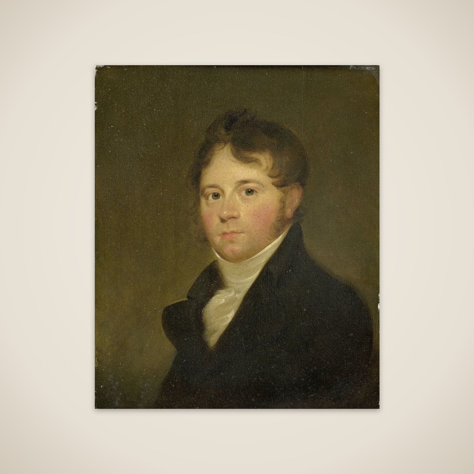 Portrait of Laurens de Witte van Citters (1781-1862). Father of Jonkheer J. de Witte van Citters, testator of a series of Family portraits to the Museum unframed print