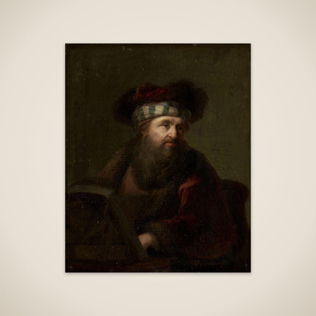 A Man in Oriental Costume (Portrait of a Rabbi) unframed print