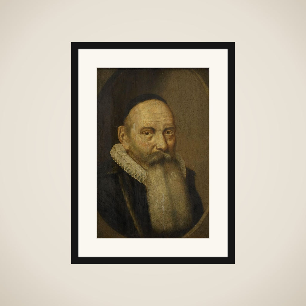 Portrait of Jacobus Rolandus (1562-1632), Counter-Remonstrant Minister in Amsterdam framed