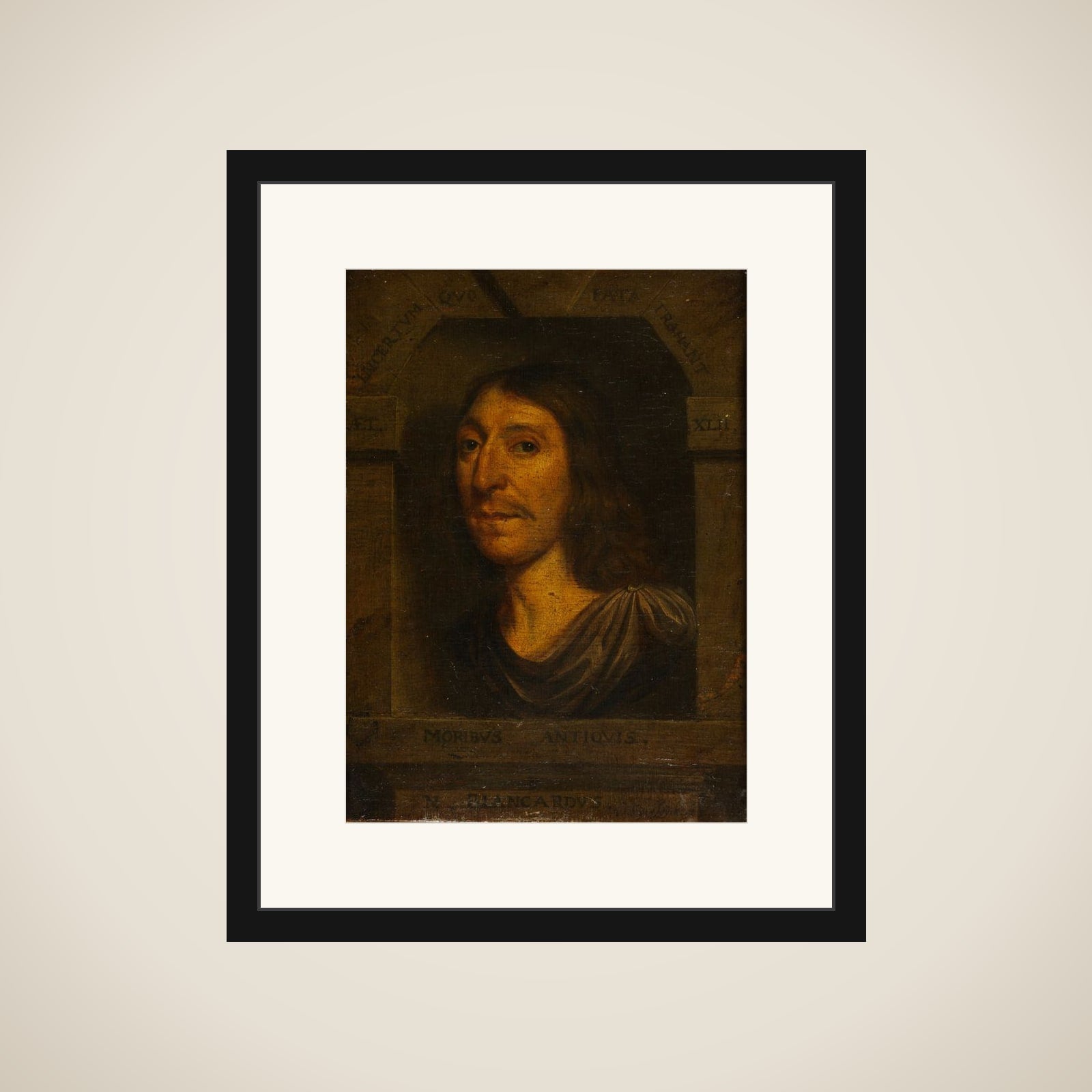 Portrait of Nicolaes Blanckaert (1624-1703) framed