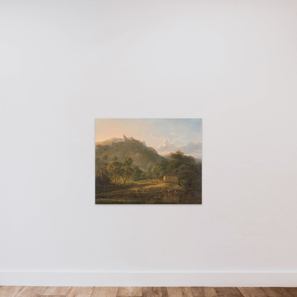 On the Sambre River unframed — shown to scale