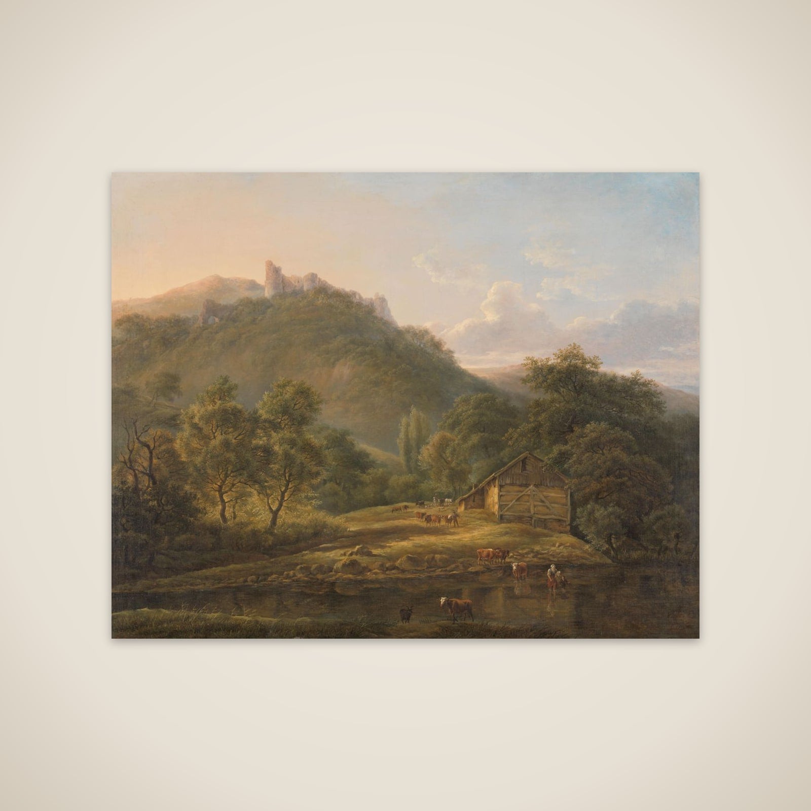 On the Sambre River unframed print