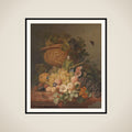 Still Life with Flowers and Fruit framed