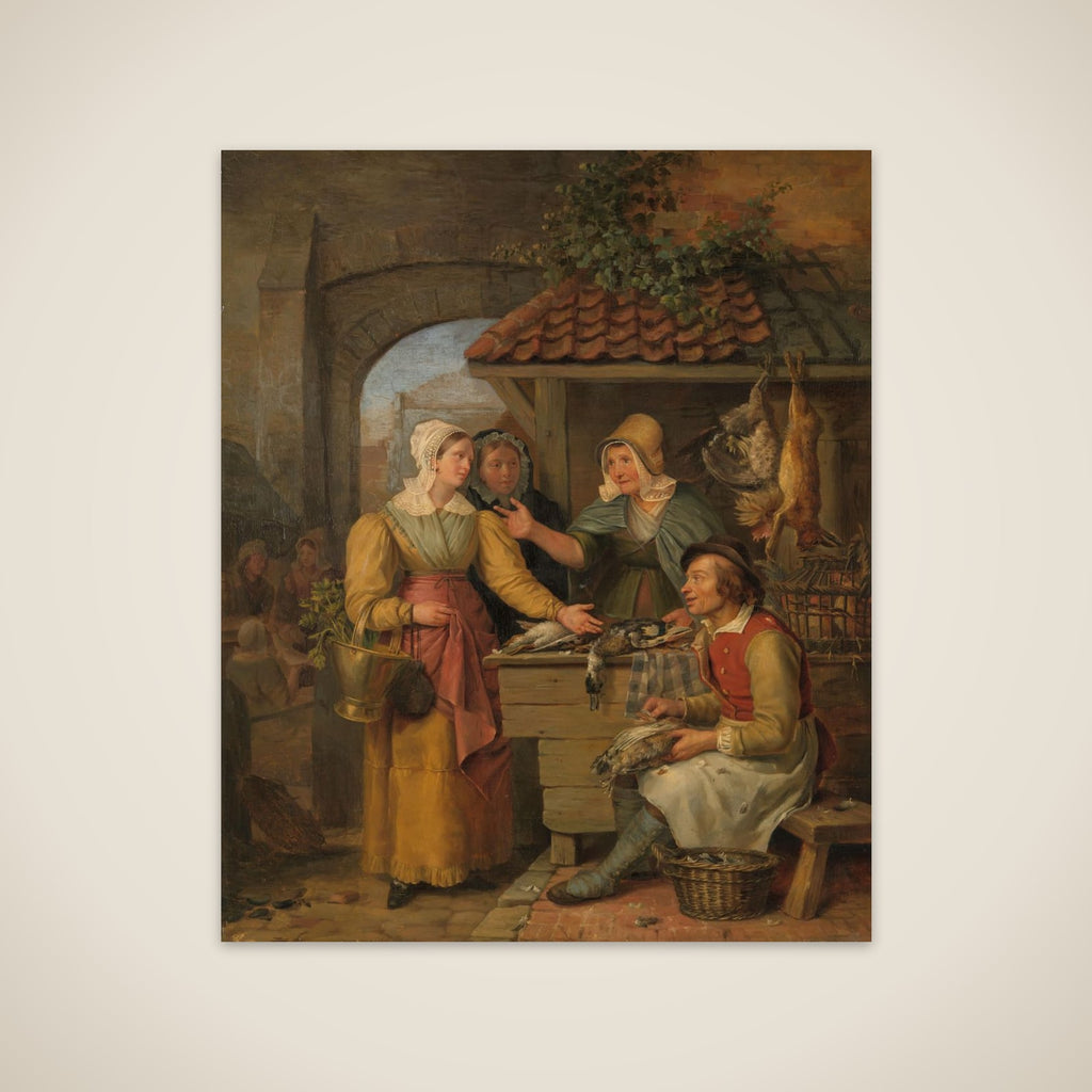 The Poultry Stall unframed print