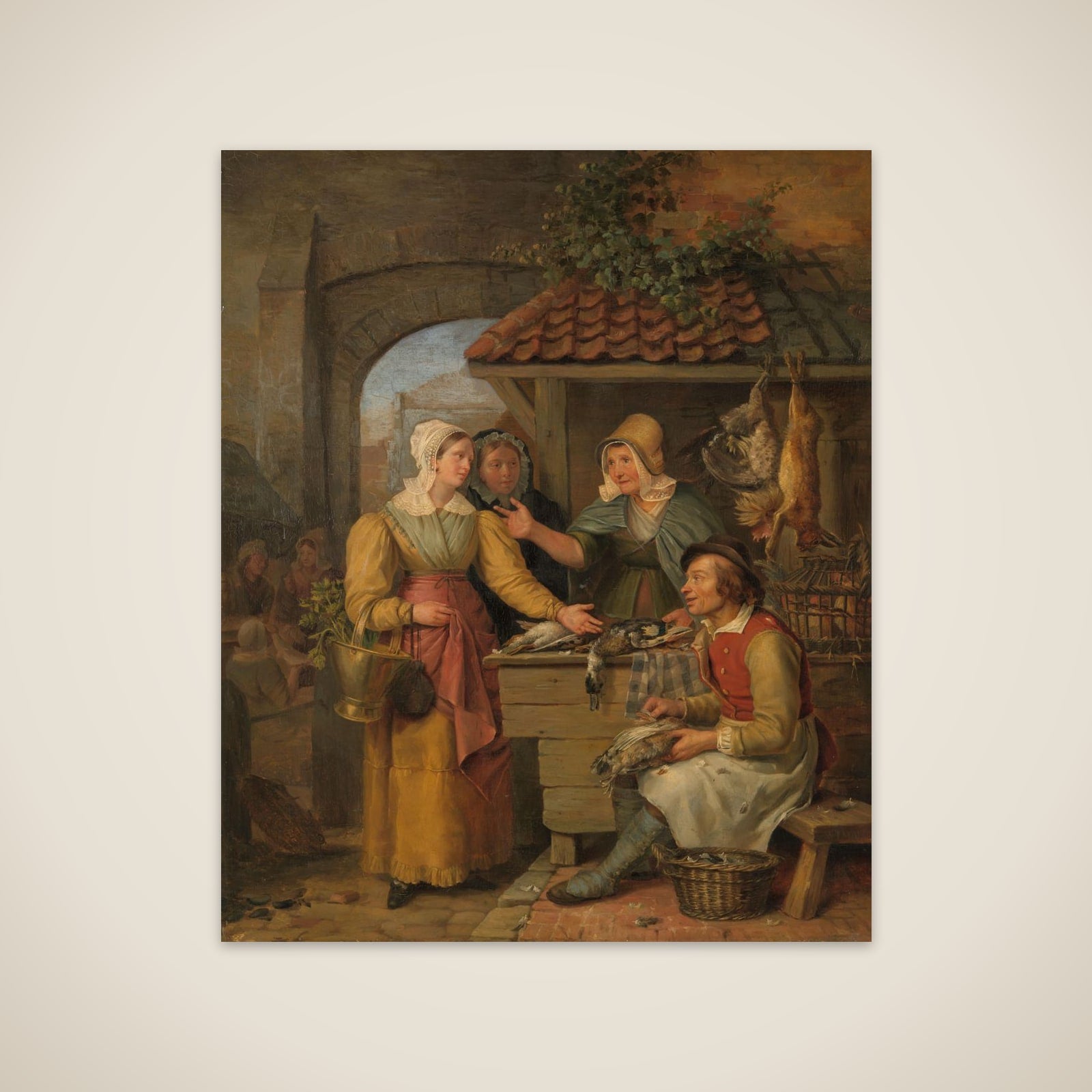 The Poultry Stall unframed print