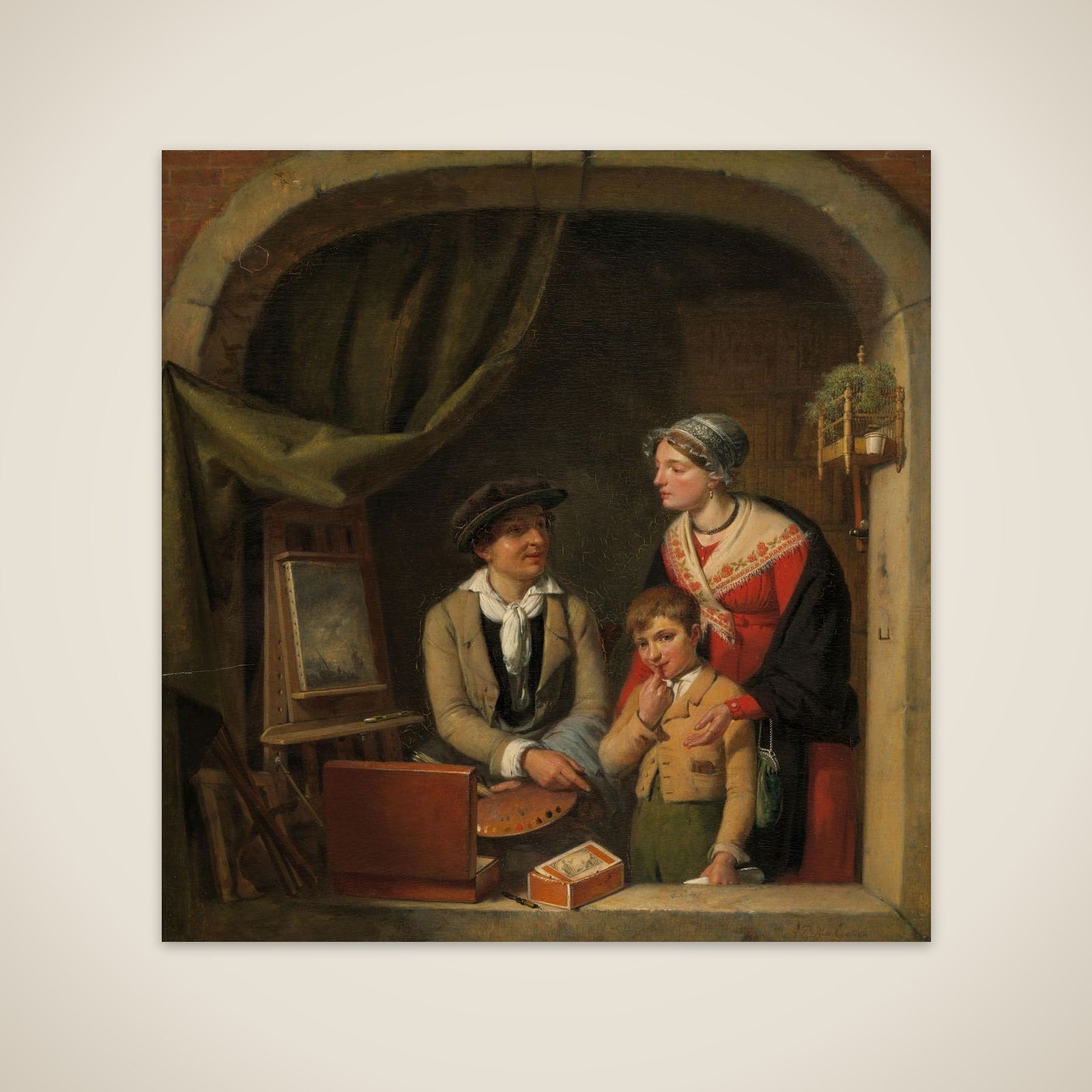 ´Becoming a Painter´ unframed print