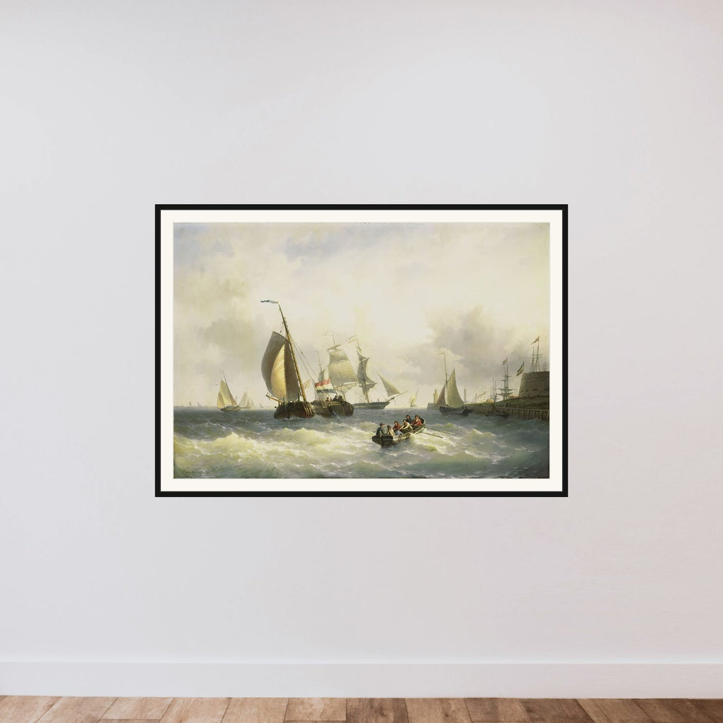 Anchorage at Bremerhaven framed — shown to scale