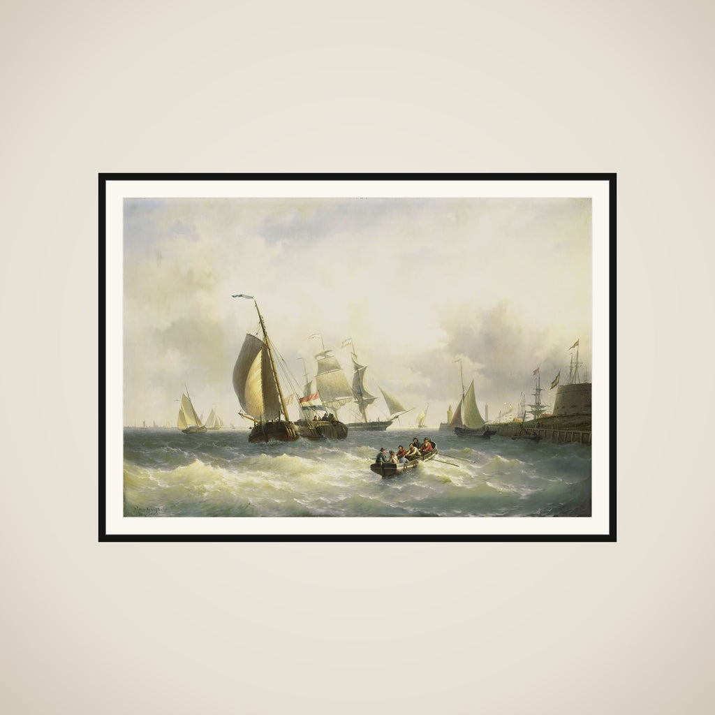 Anchorage at Bremerhaven framed
