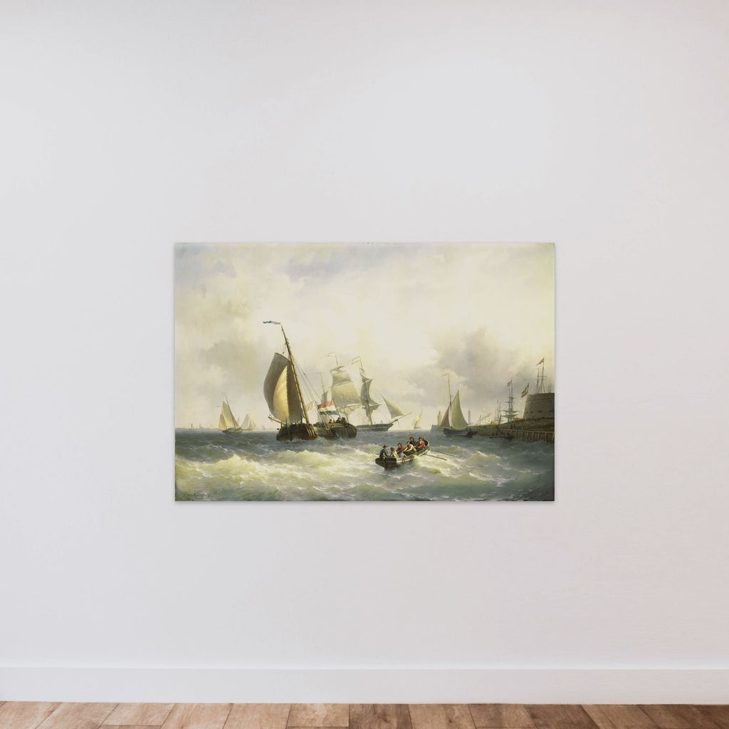 Anchorage at Bremerhaven unframed — shown to scale