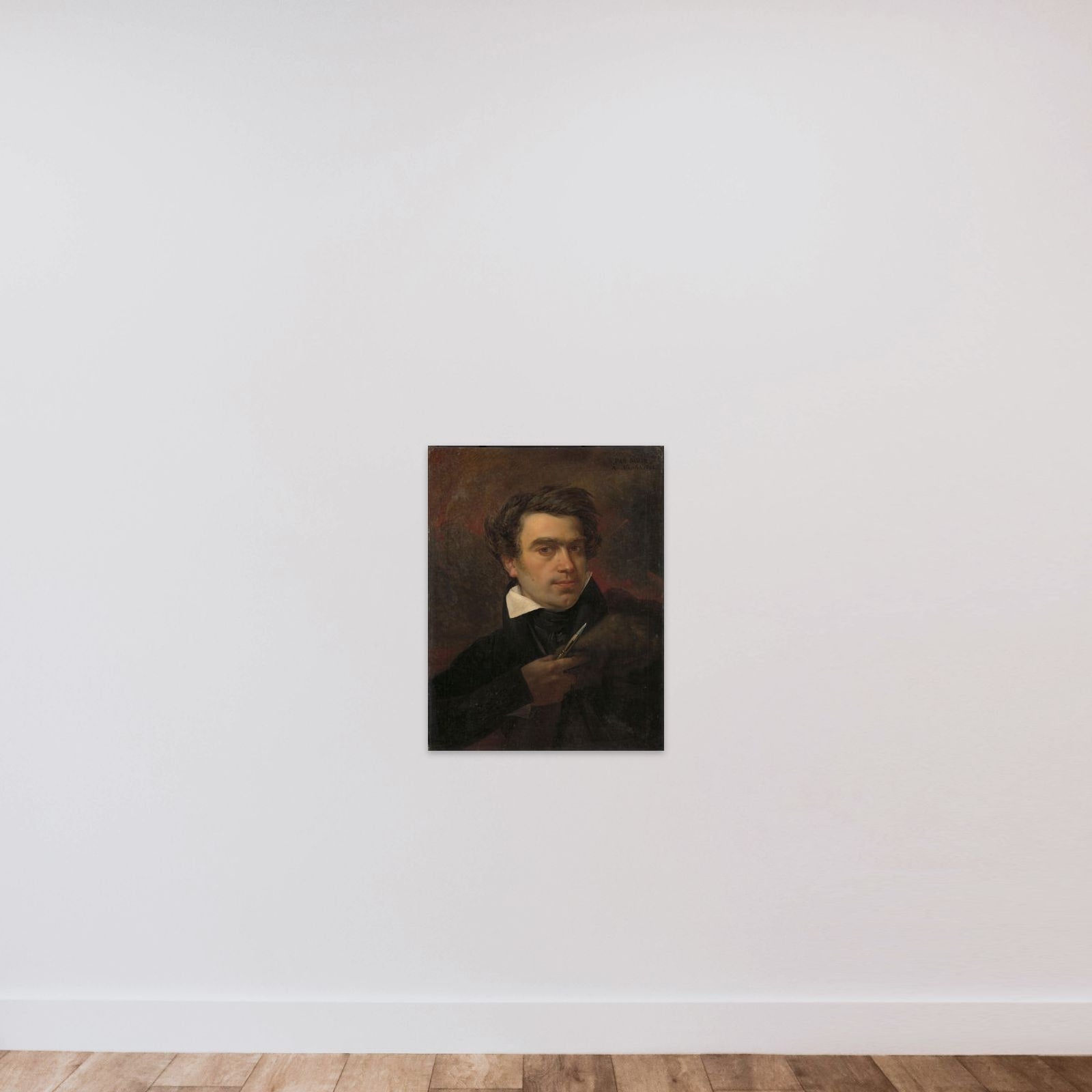 Self Portrait unframed — shown to scale