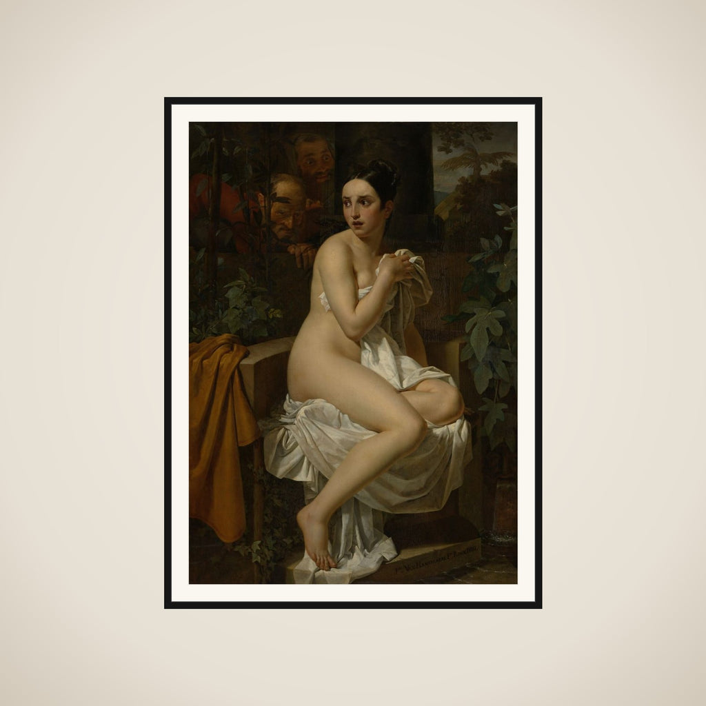 Susanna and the Elders framed