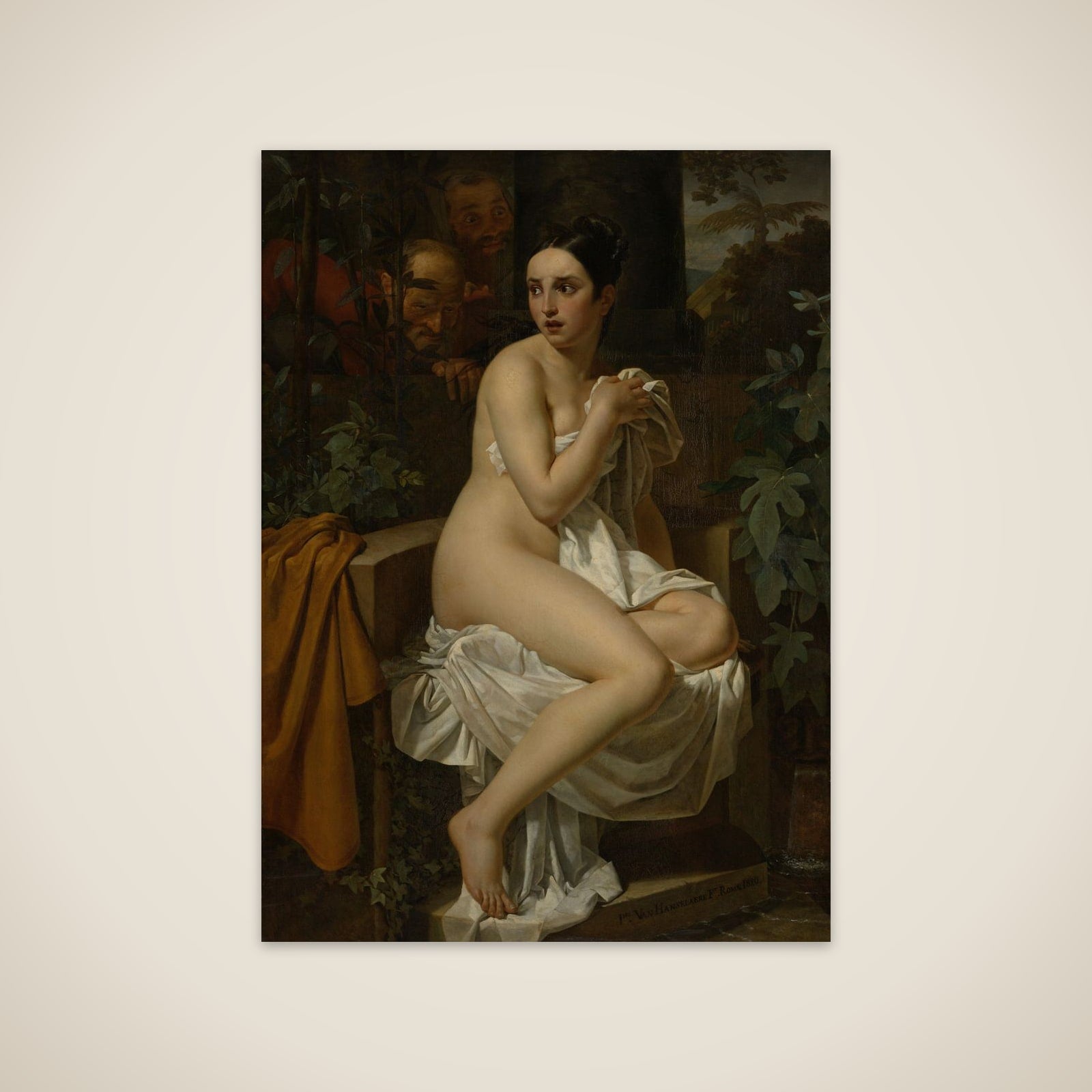 Susanna and the Elders unframed print