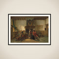 Soldiers in a Guardsroom framed