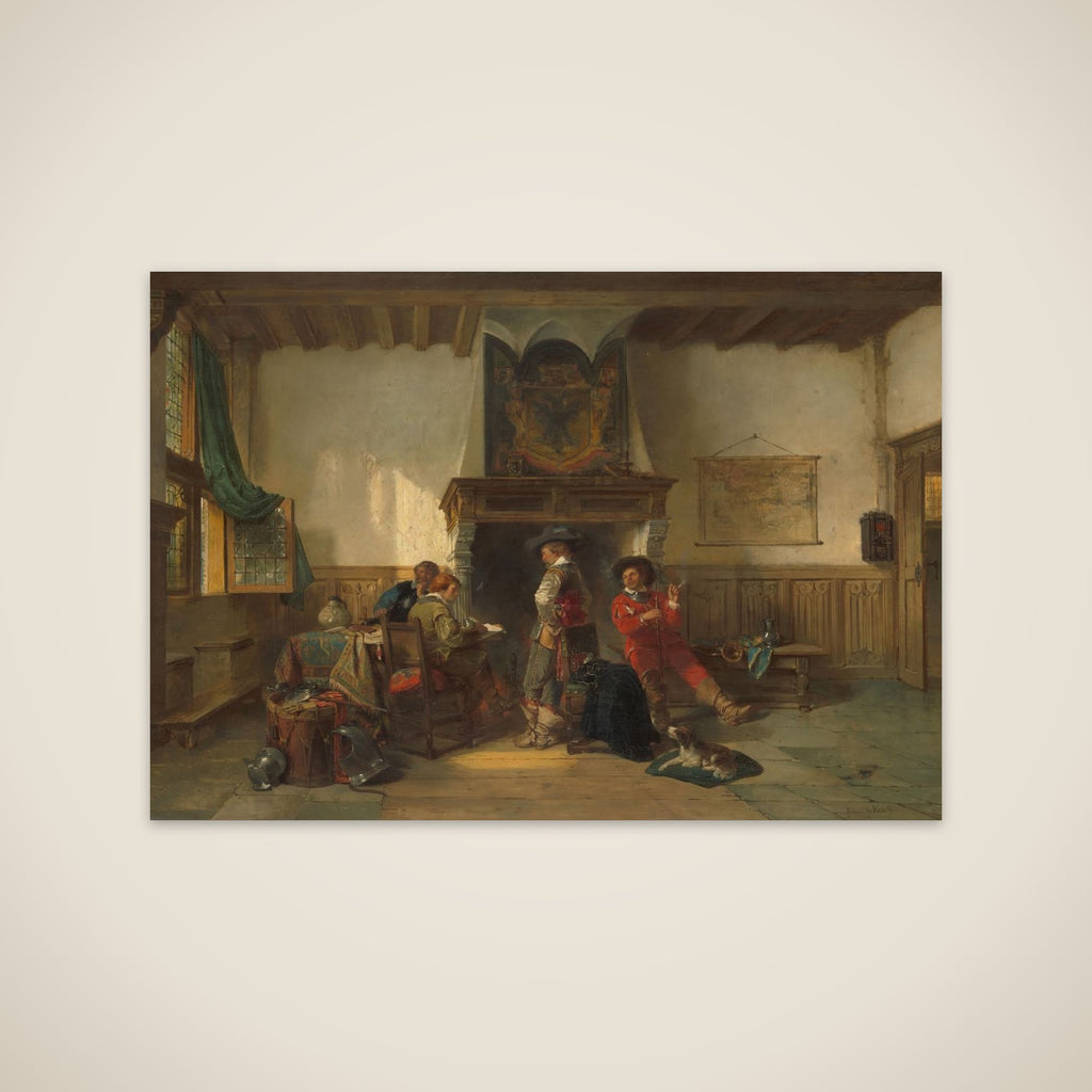 Soldiers in a Guardsroom unframed print
