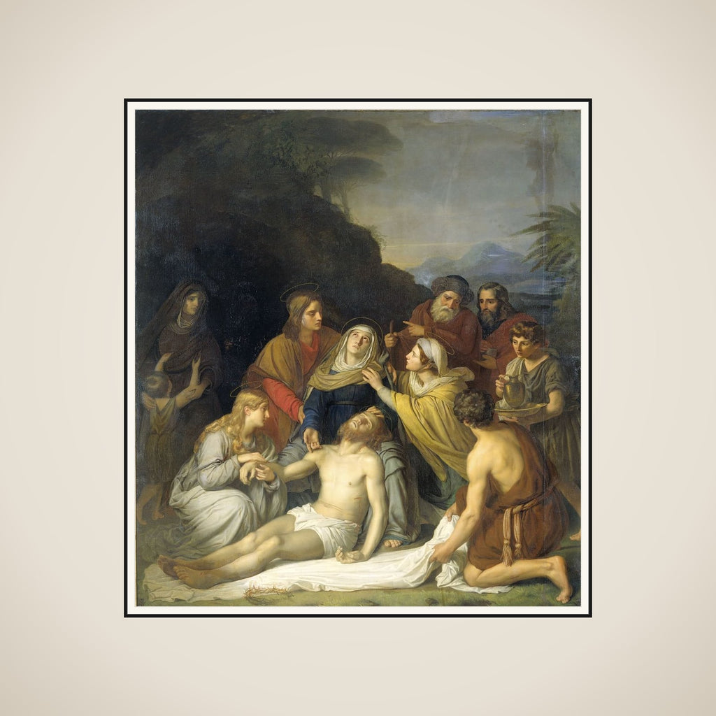 The Entombment framed