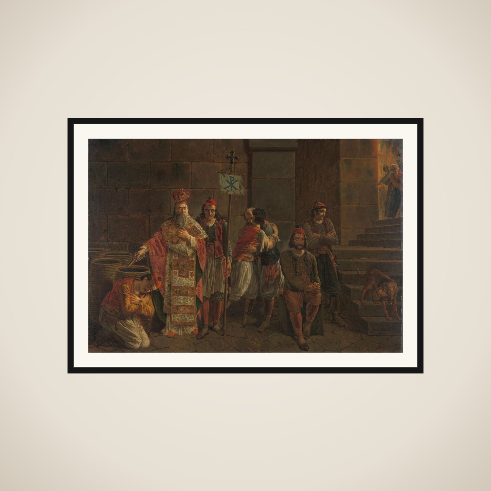 The Last Defenders of Missolonghi, 22 April 1826: an episode from the Greek War of Independence framed