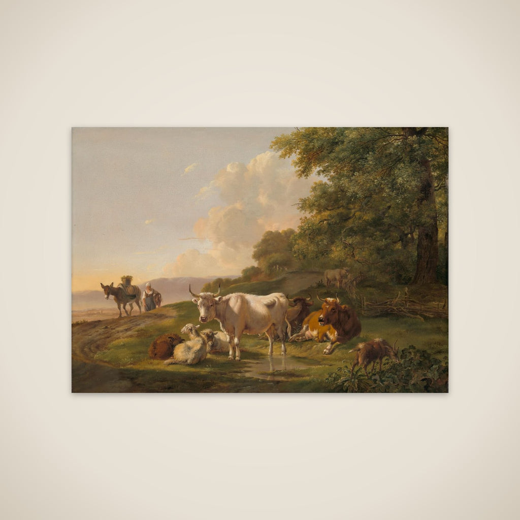 Landscape with Cattle unframed print
