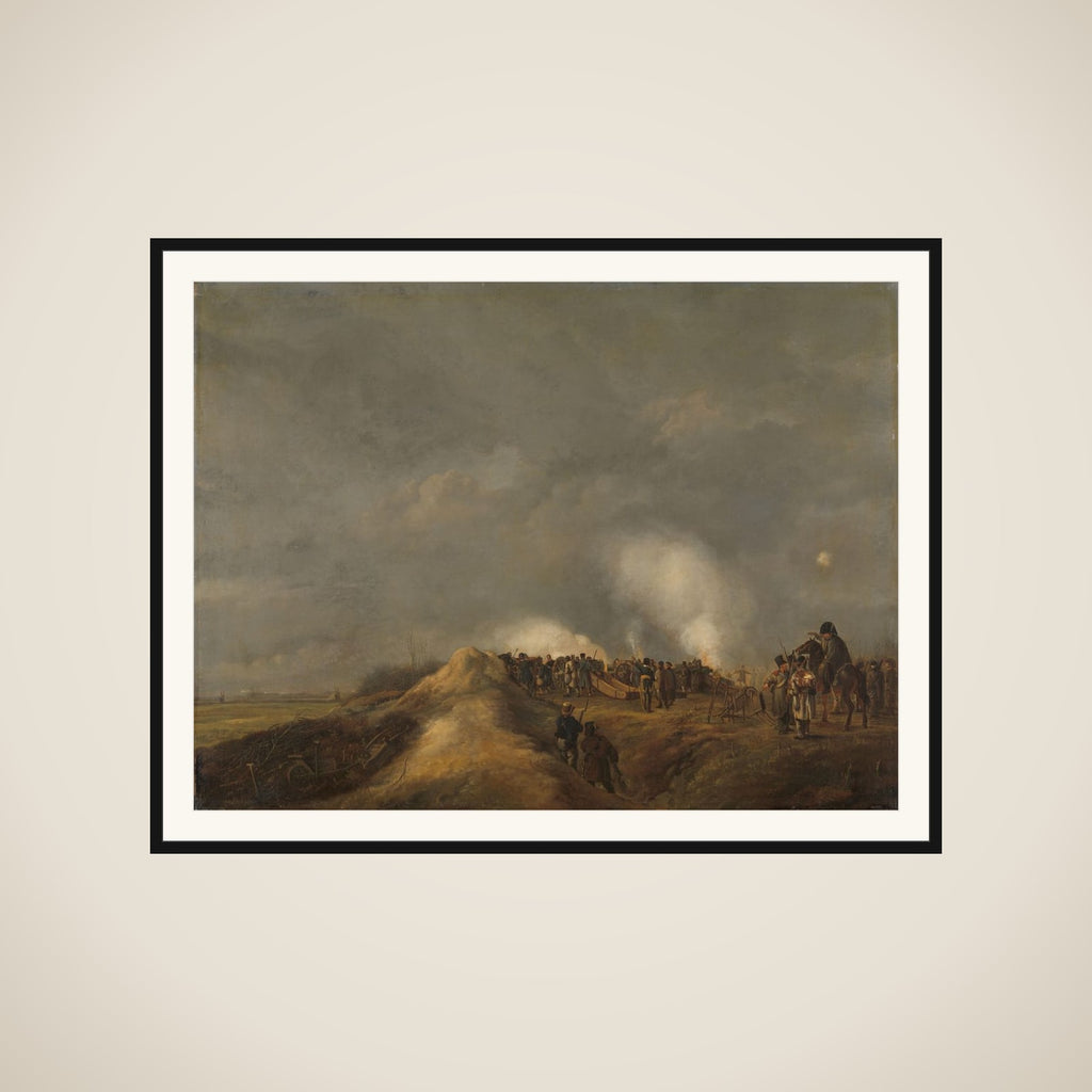 The Bombardment of Naarden, April 1814 framed
