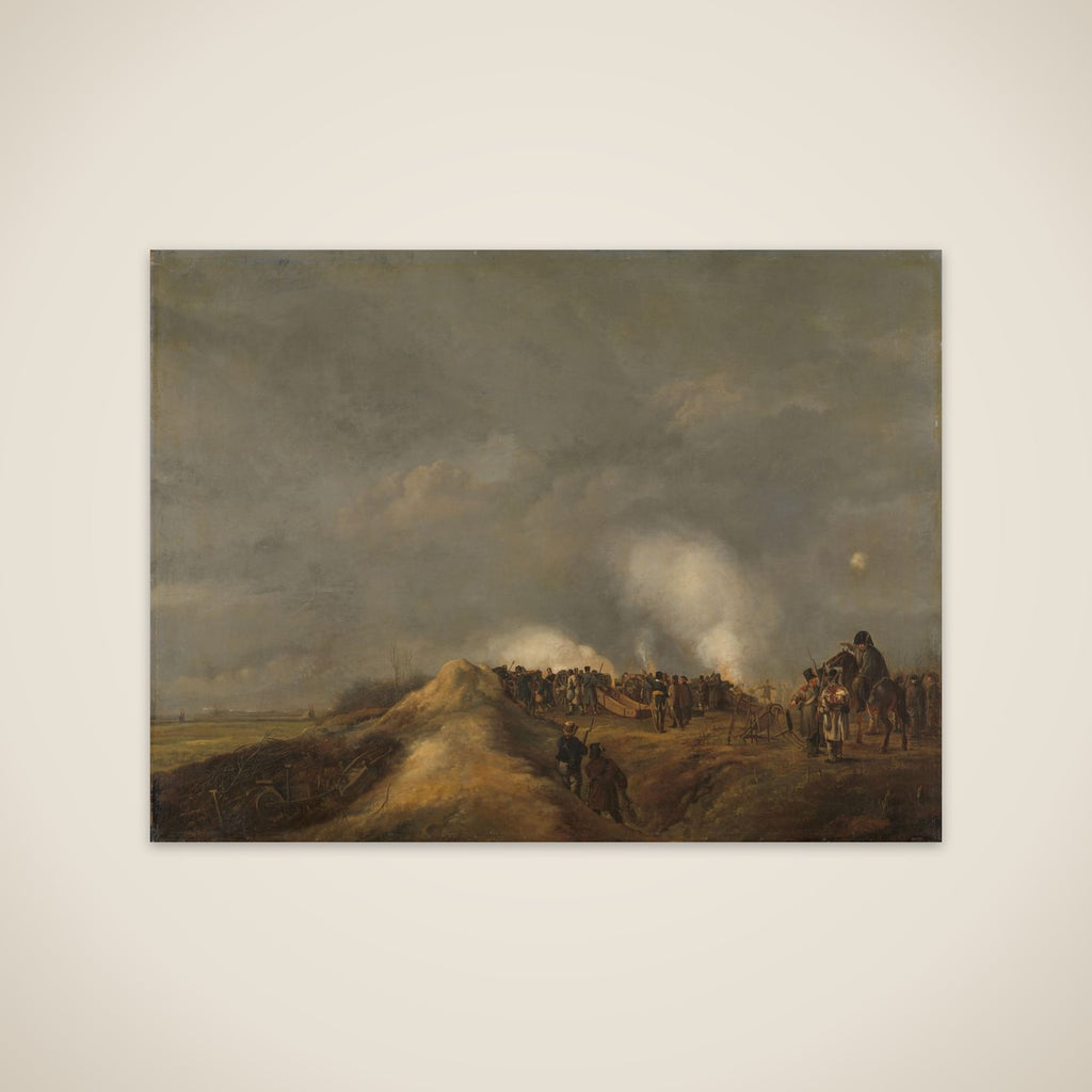 The Bombardment of Naarden, April 1814 unframed print