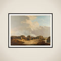 The Demilune constructed at the Siege of Naarden, April 1814 framed