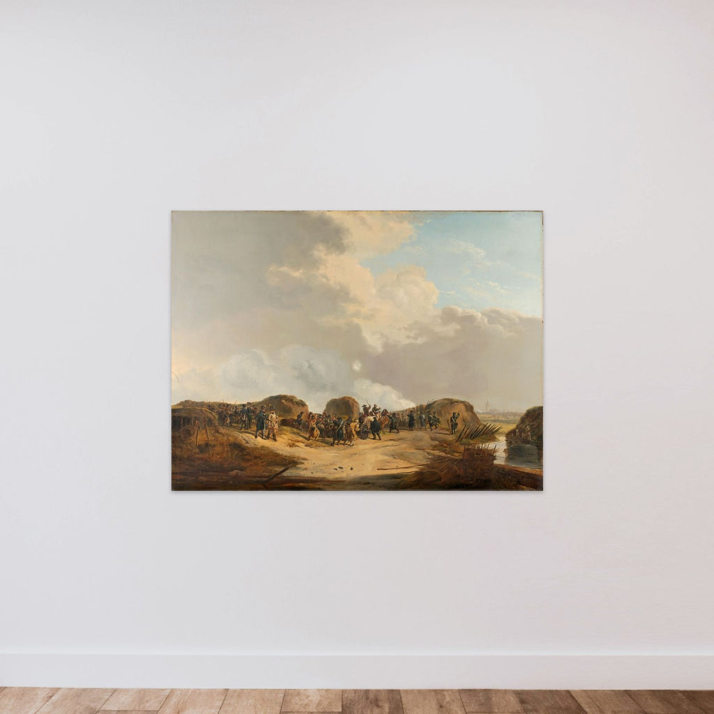 The Demilune constructed at the Siege of Naarden, April 1814 unframed — shown to scale