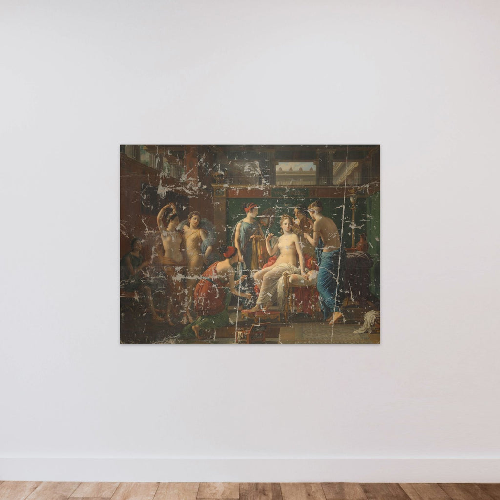 The Toilet of Psyche unframed — shown to scale