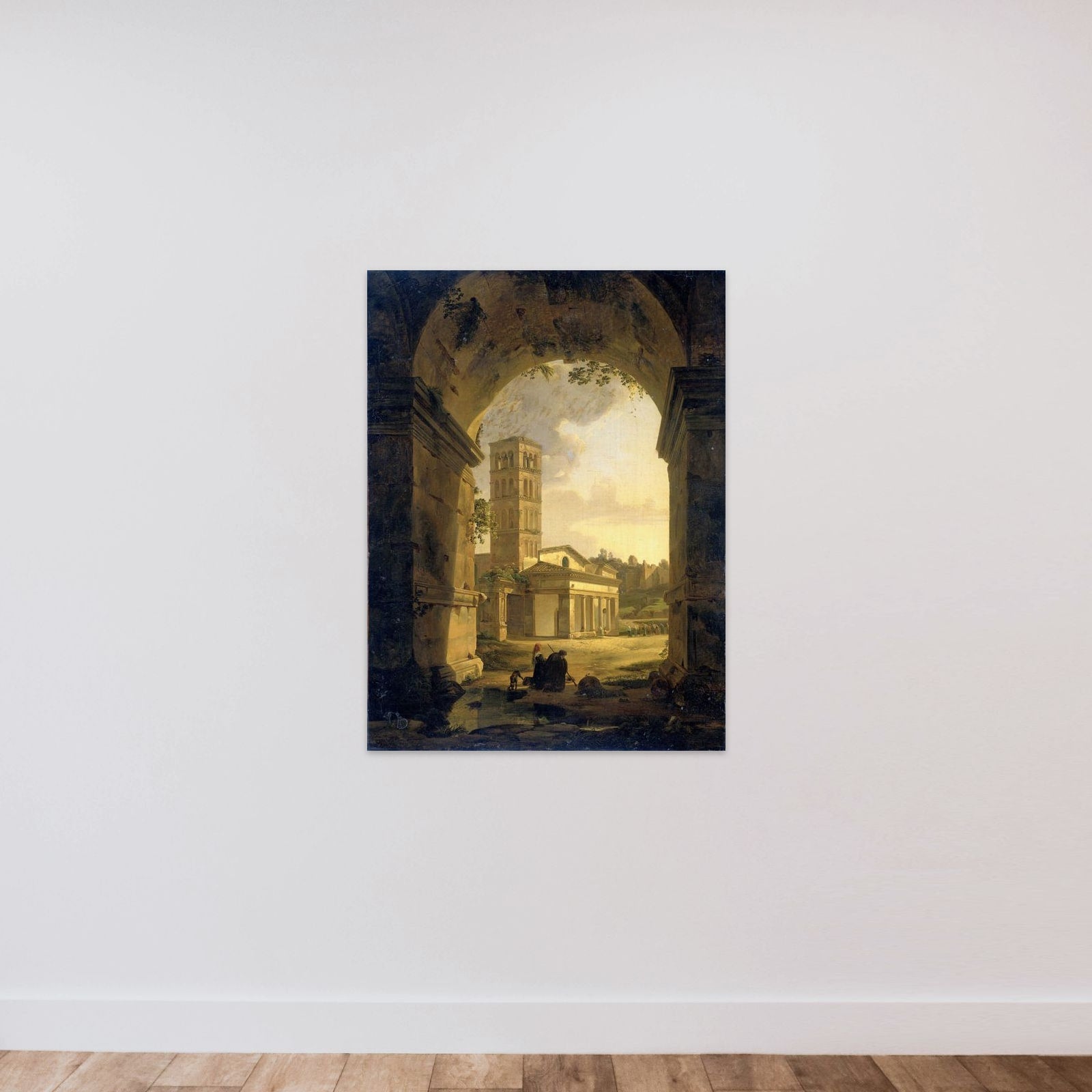 San Giorgio in Velabro in Rome unframed — shown to scale