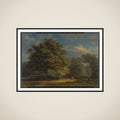 View in the Bentheim Forest framed
