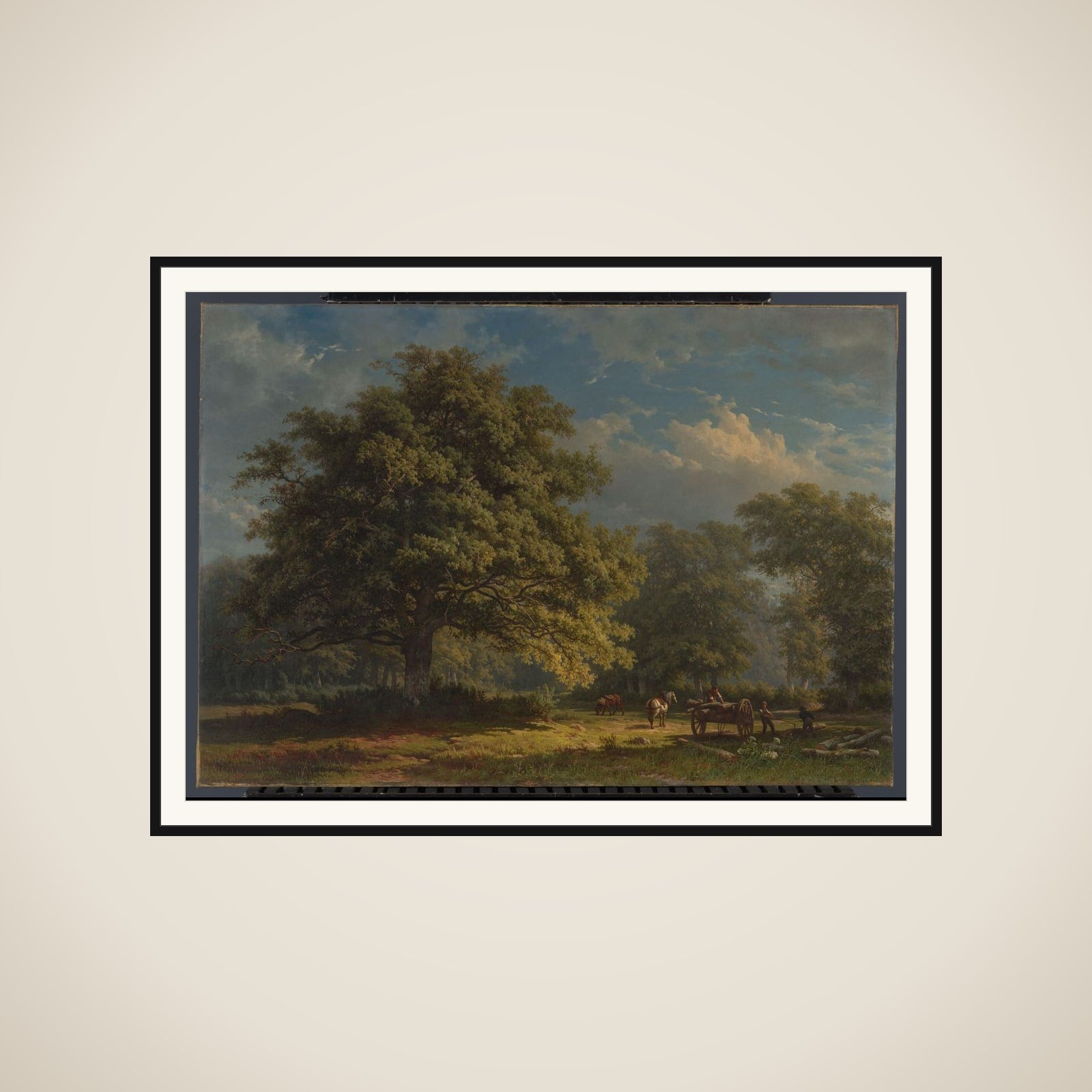 View in the Bentheim Forest framed