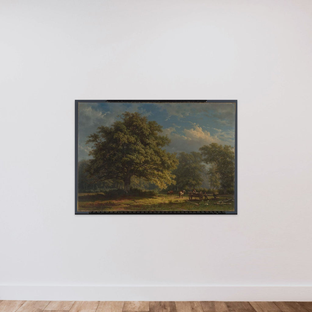 View in the Bentheim Forest unframed — shown to scale