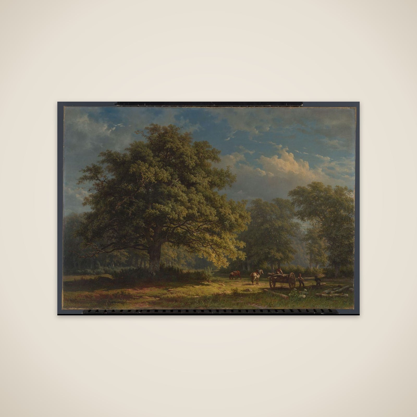 View in the Bentheim Forest unframed print