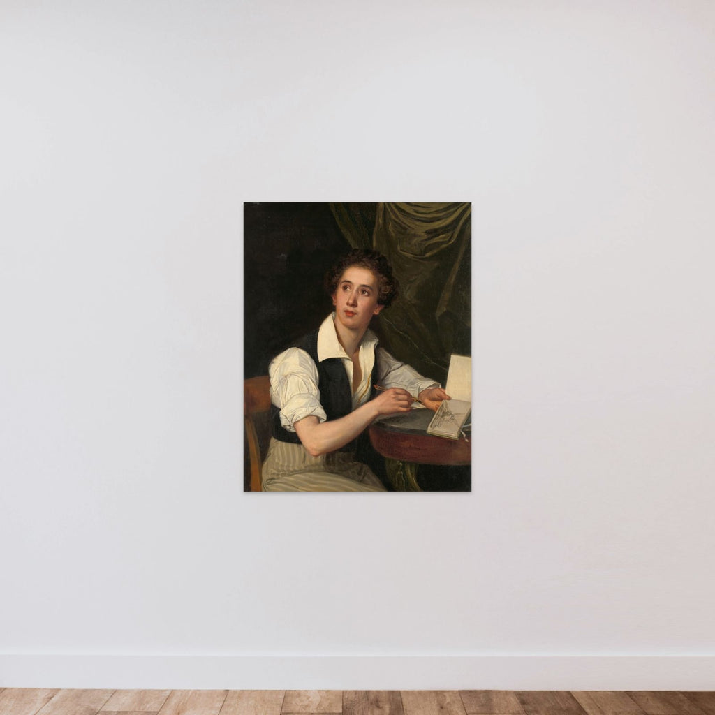 Self-Portrait unframed — shown to scale