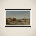 Strandgezicht bij Noordwijk aan Zee framed