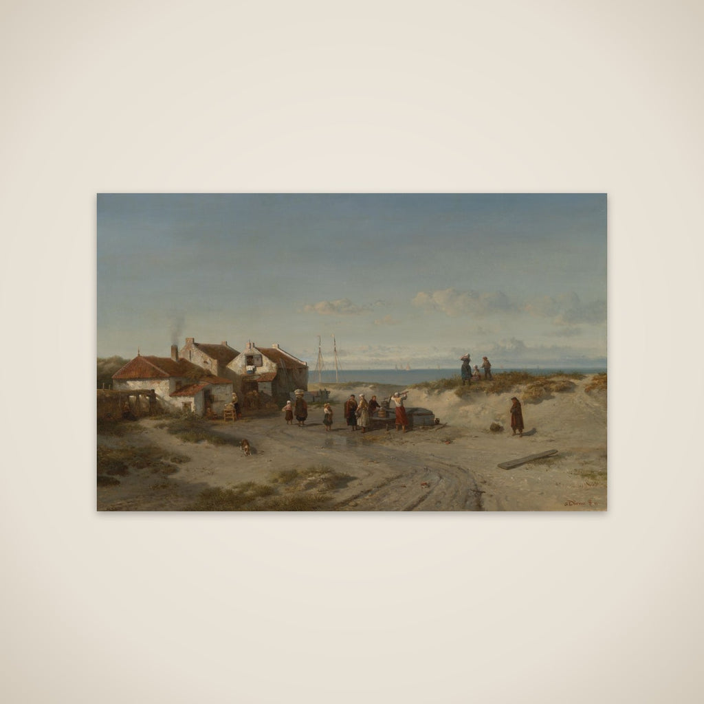 Strandgezicht bij Noordwijk aan Zee unframed print