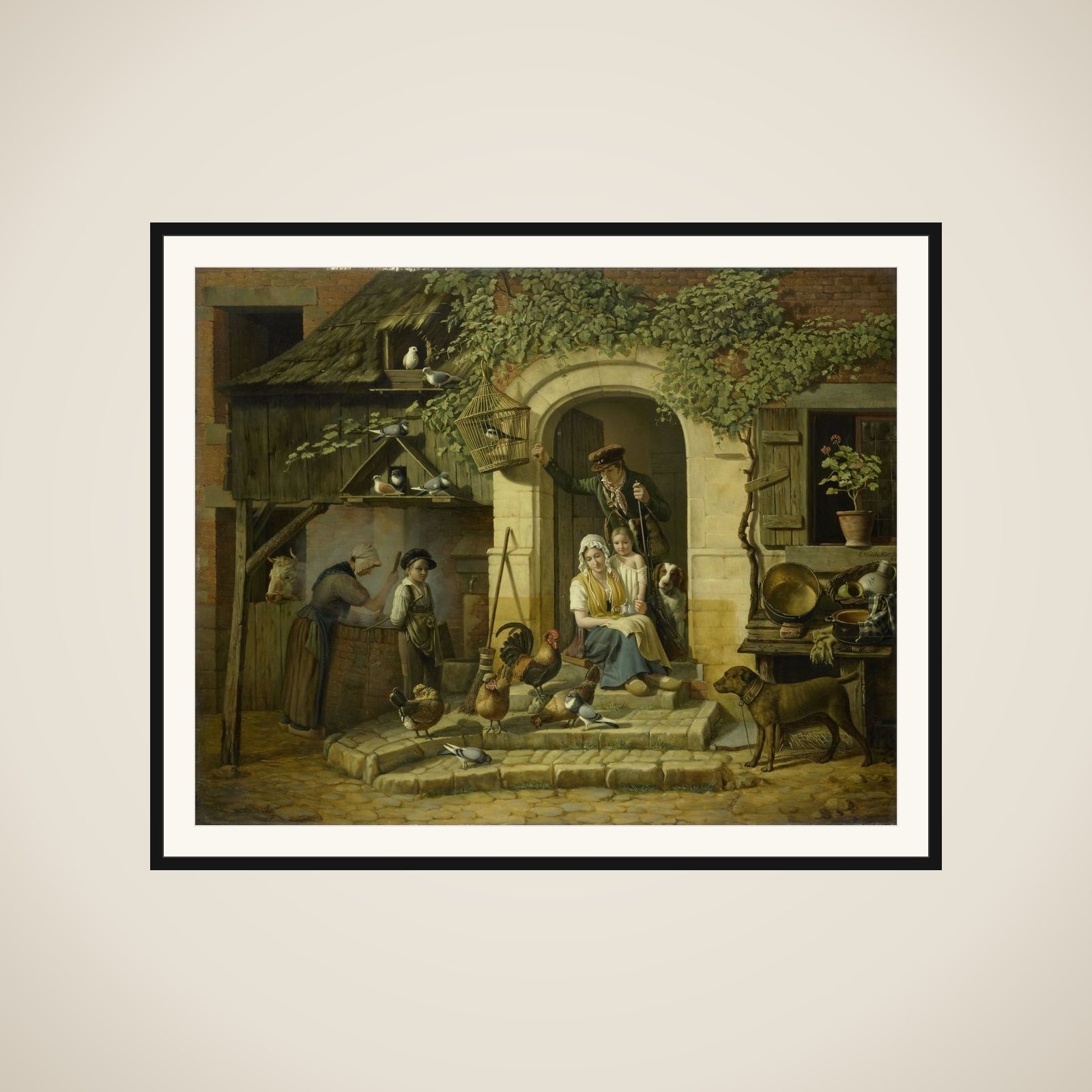 The Home of a Hunter framed