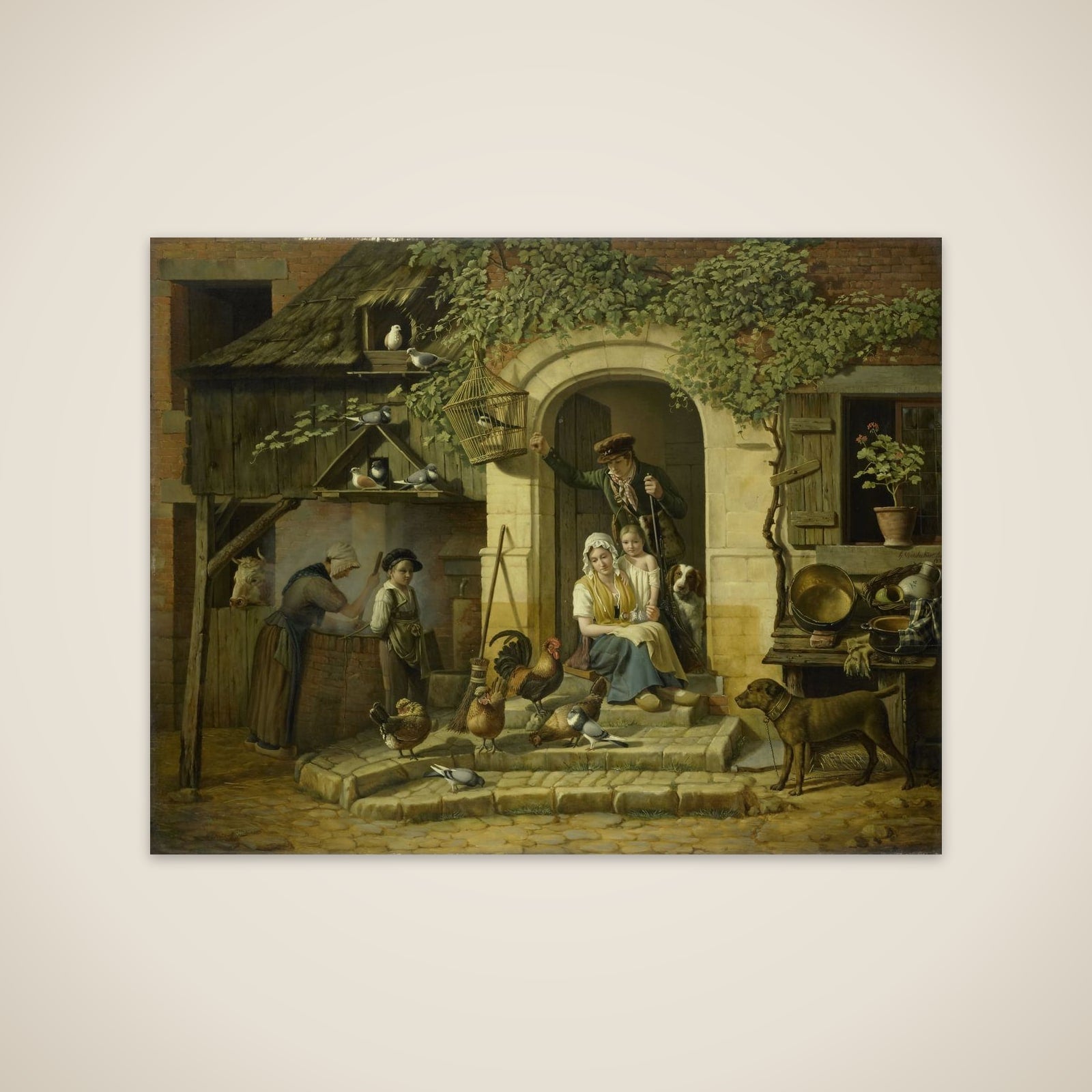 The Home of a Hunter unframed print