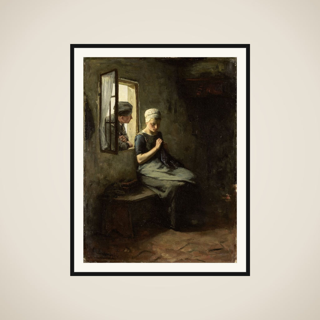 'Vissersvrijage' framed