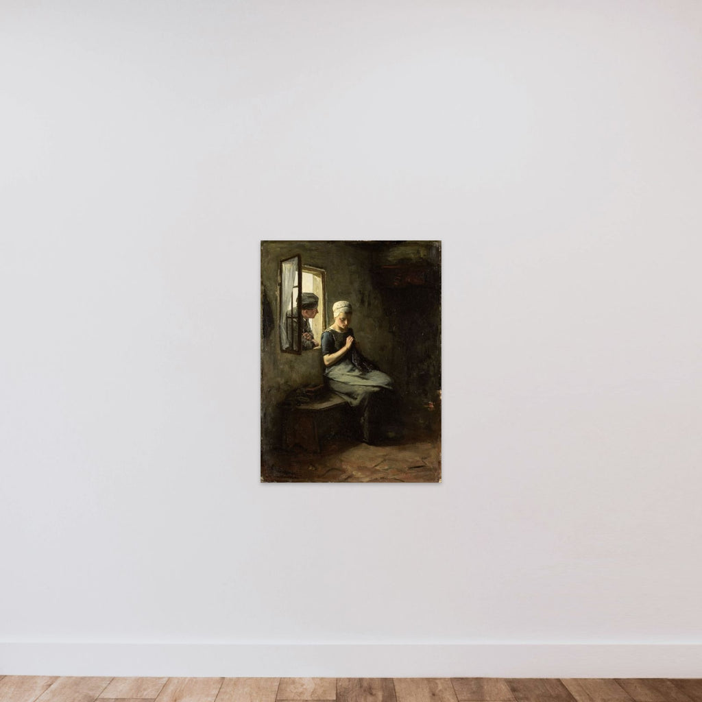 'Vissersvrijage' unframed — shown to scale