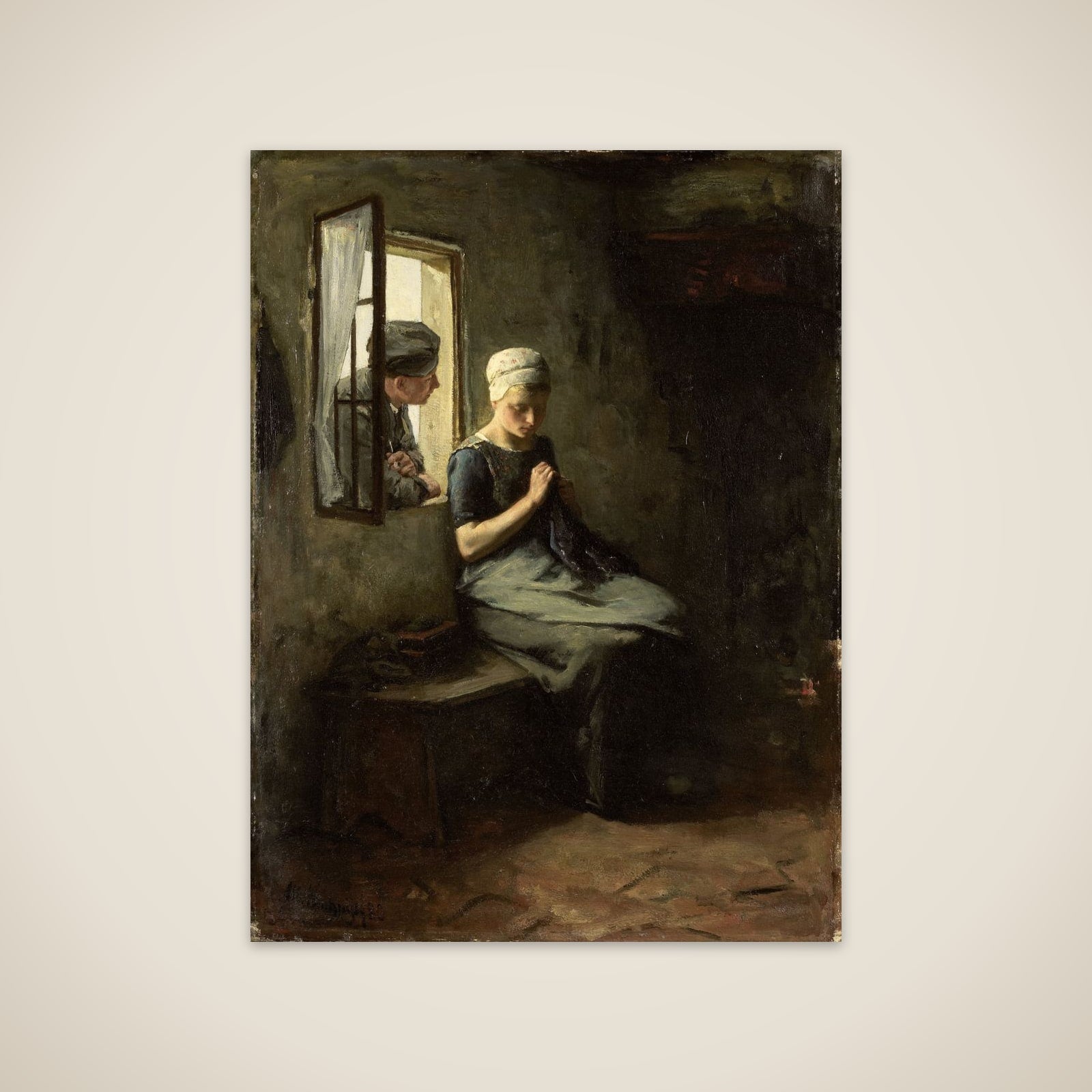 'Vissersvrijage' unframed print