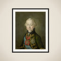 Portrait of Paul I, Emperor of Russia, at a young age framed