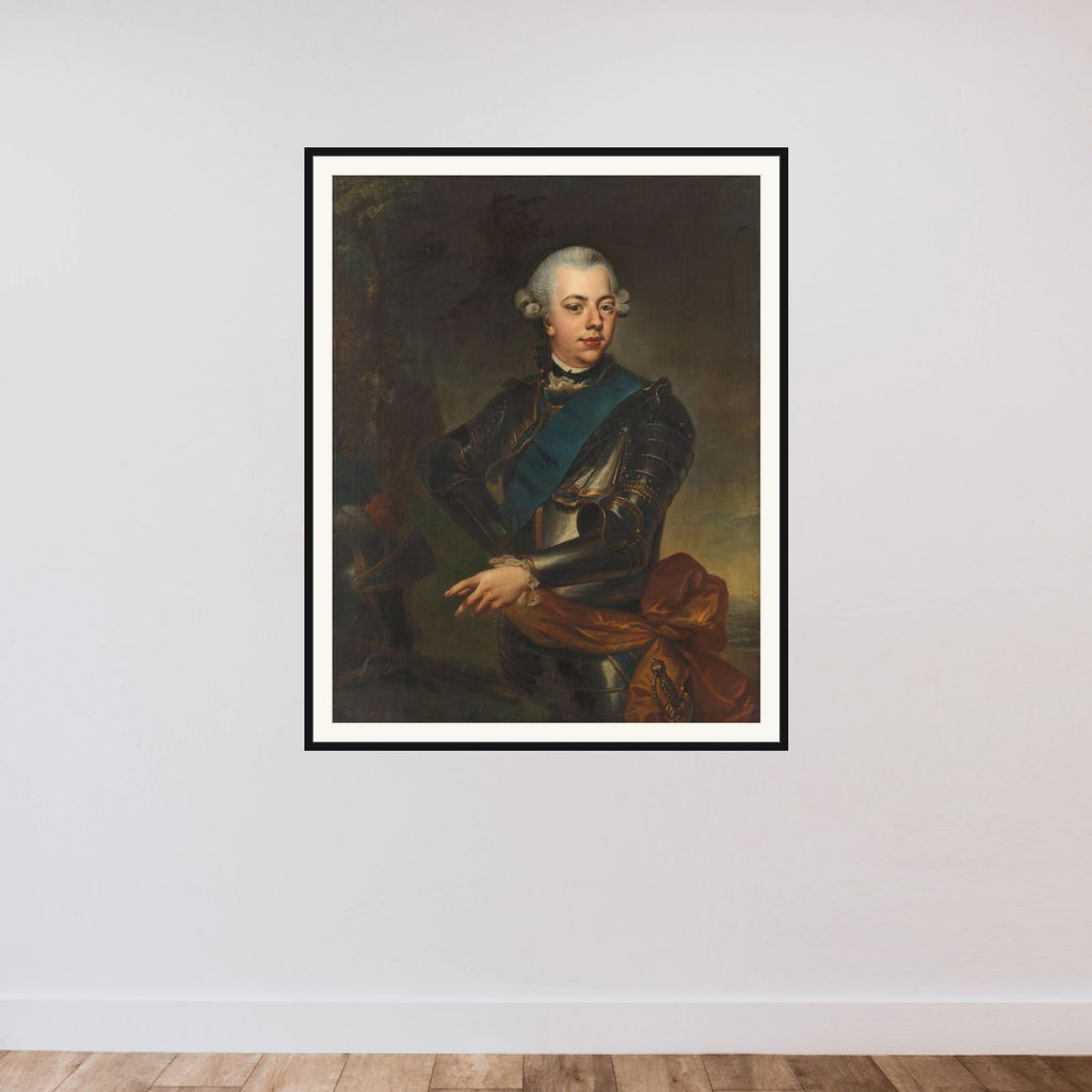 Willem V (1748-1806), prins van Oranje-Nassau framed — shown to scale