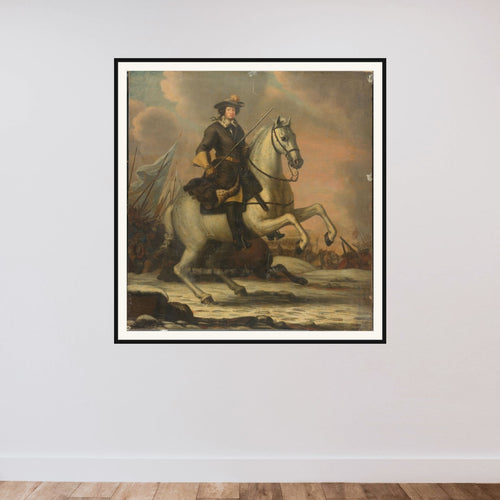 Charles XI (1665-97), King of Sweden framed — shown to scale