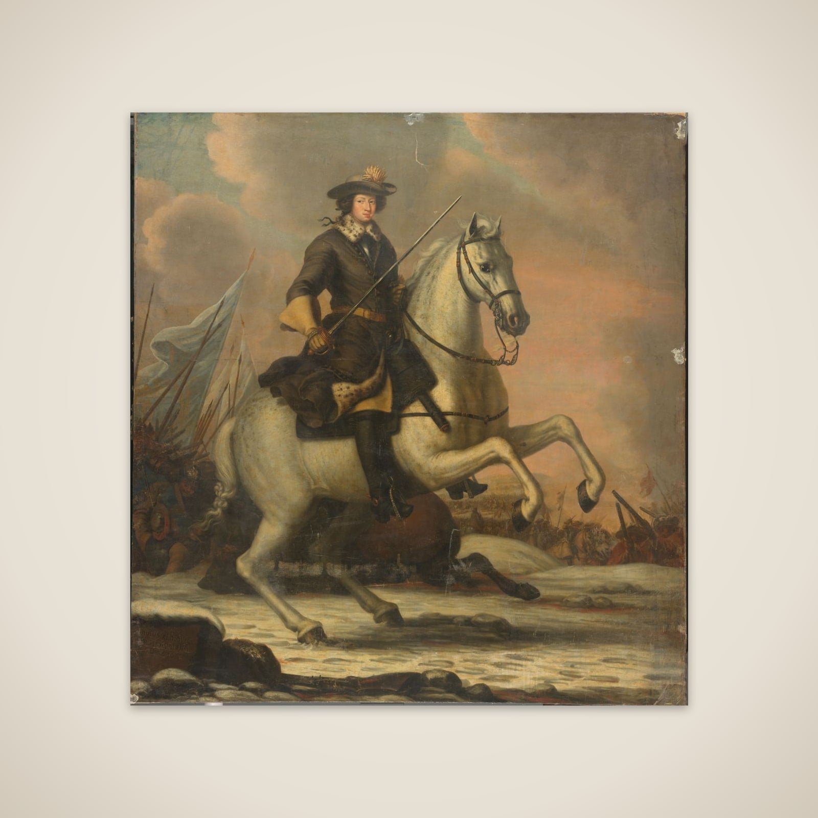 Charles XI (1665-97), King of Sweden unframed print