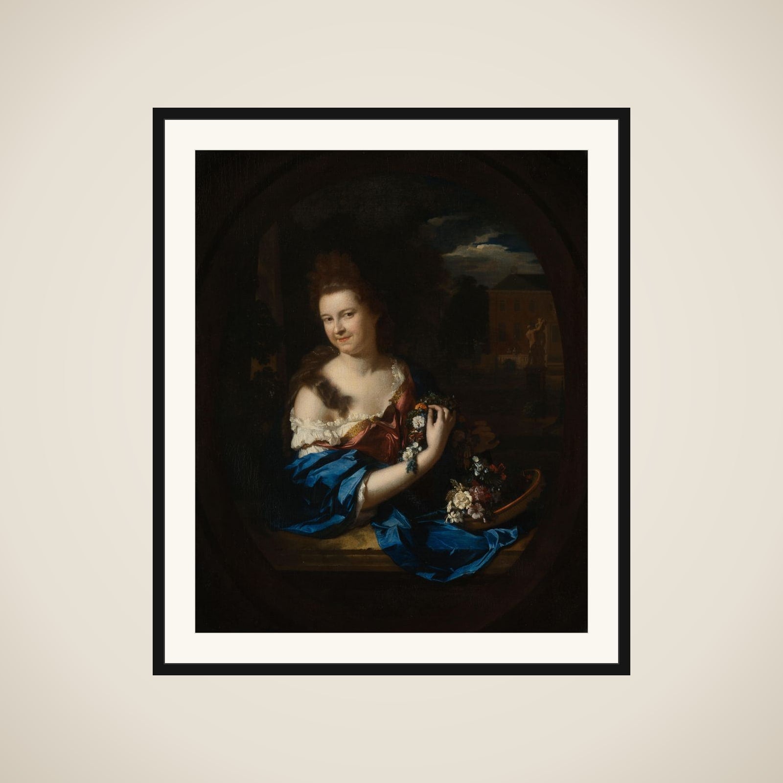 Portrait of Margaretha Rendorp, Wife of Jan van de Poll framed