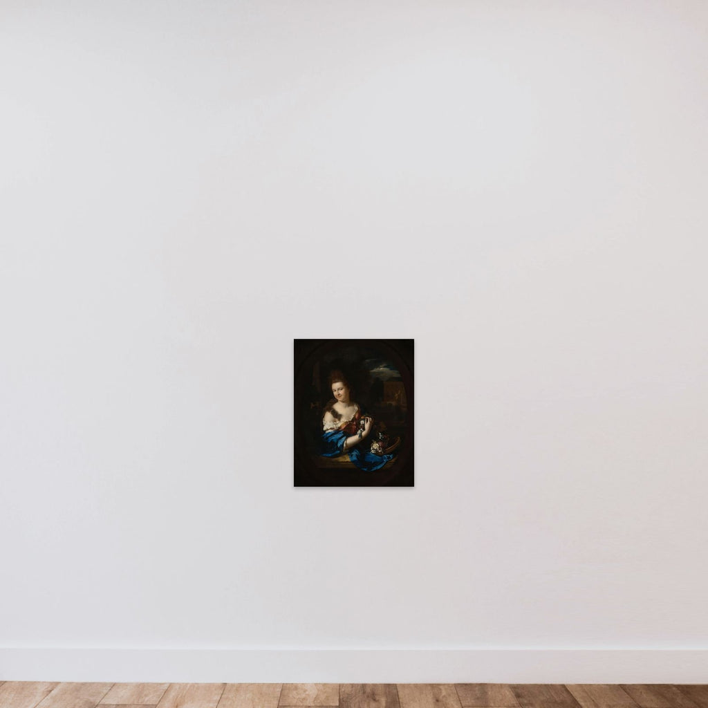 Portrait of Margaretha Rendorp, Wife of Jan van de Poll unframed — shown to scale