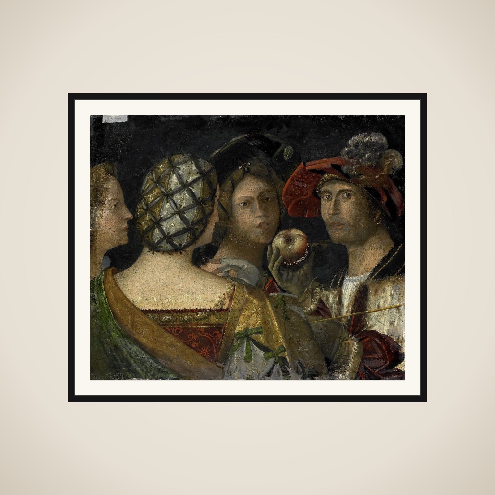 The Judgment of Paris framed