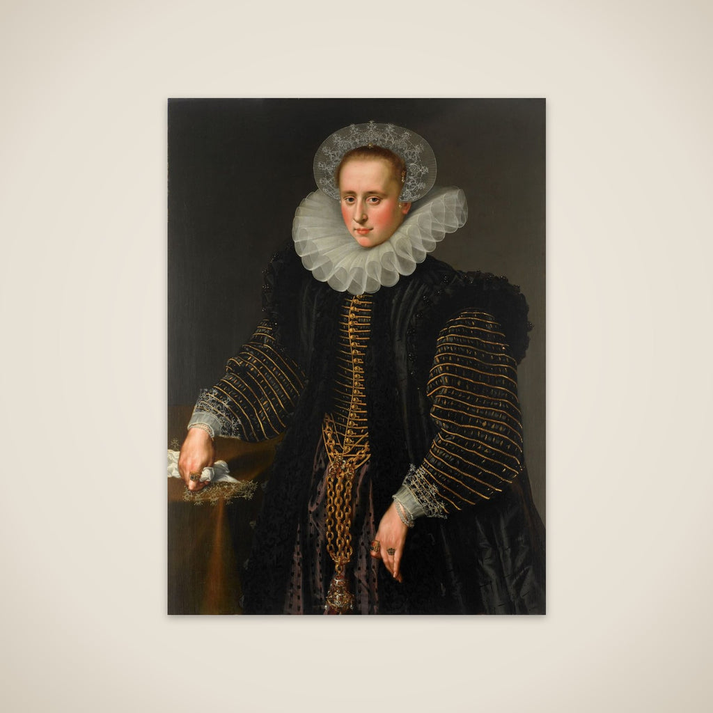 Portrait of a Woman, probably Maria Schuurman (1575-1621) unframed print