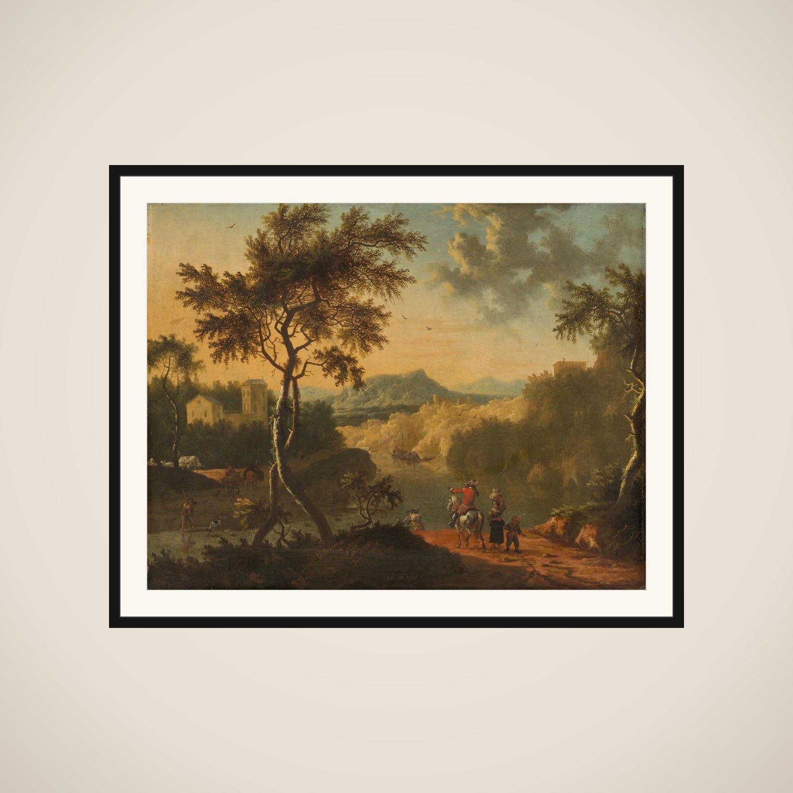 Italian Landscape framed